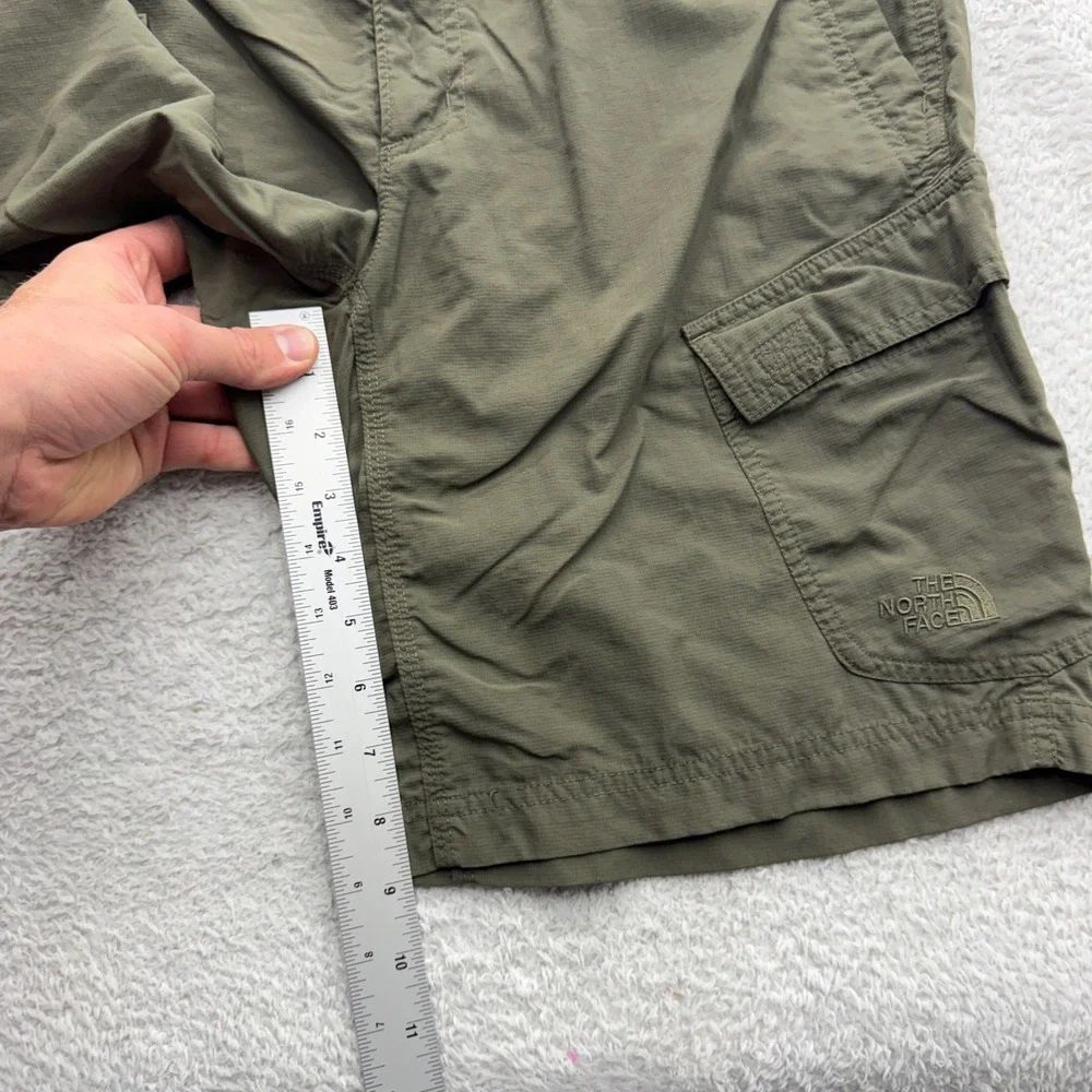 The‎ North Face Mens Horizon Cargo Shorts Olive Green Hiking Ripstop Size 32